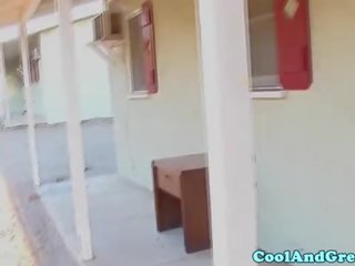 Cilik skanky diva pounded on spycam