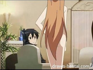 Sword art hentaý - asuna play mode